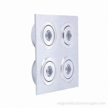 LED downlight, square, ultra bright